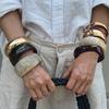 Модный Акриловый Широкий Браслет с Разводами Браслет Преувеличенное Неправильное Однотонное Кольцо Браслет из Смолы Женский