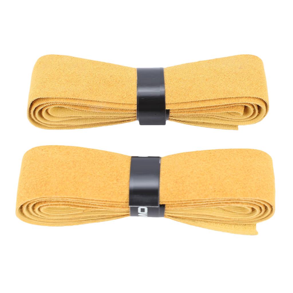 2 шт. Кожаная лента для обмотки ручки теннисной ракетки, противоскользящая, для рукоятки удочки, повязка на голову от пота, эргономичная накладка на ручку ракетки