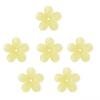20Pcs Acrylic Beads Matte Solid Five Petal Flower Accessories for DIY Necklace Bracelet Earring Jewelry Making