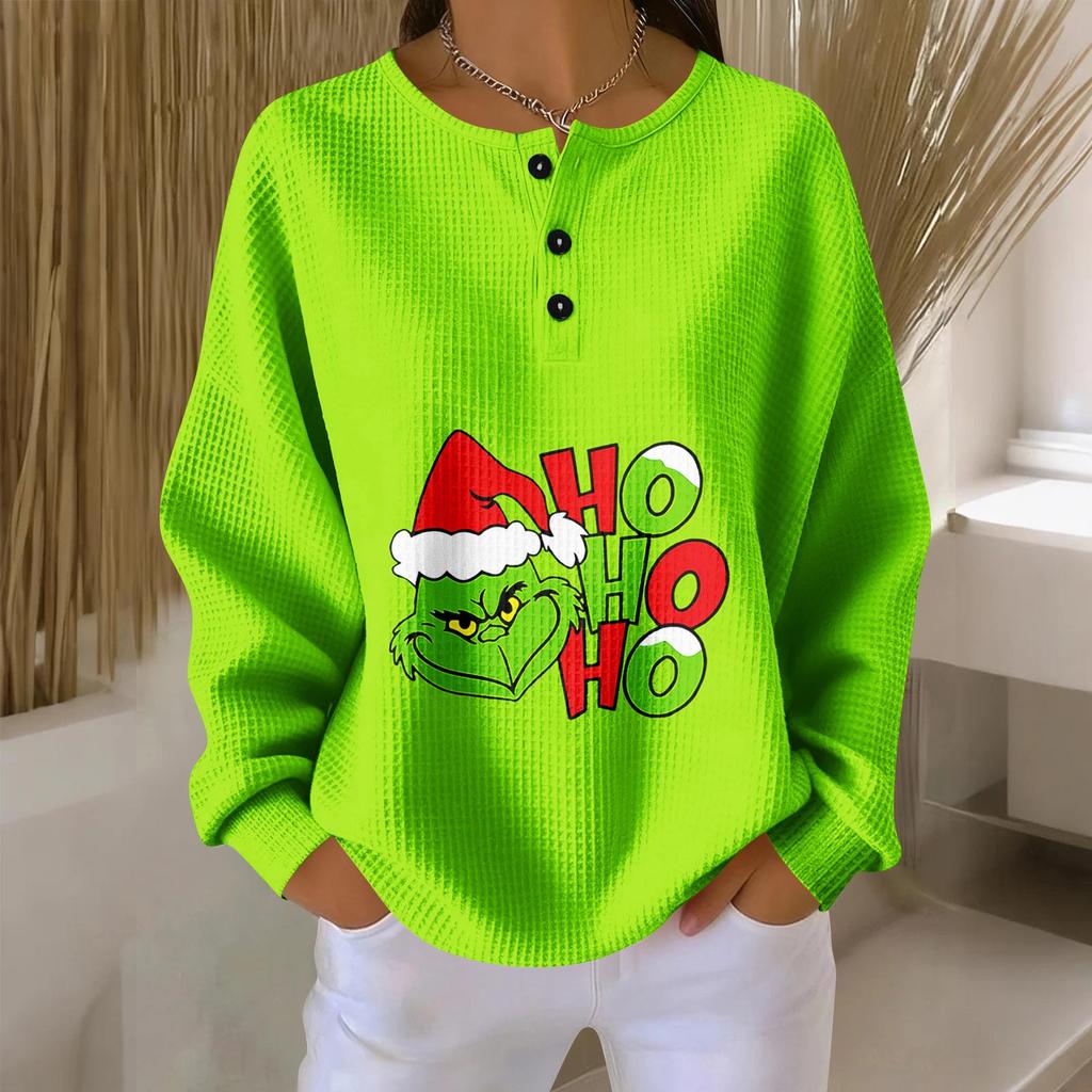 Женские повседневные рубашки с длинным рукавом, топы на пуговицах с V-образным вырезом, свободный трикотаж, осенние фавориты для женщин