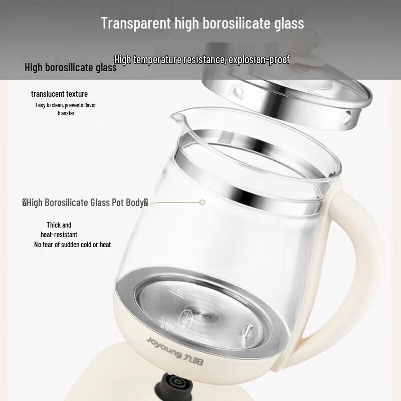 Joyoung 1.5L Glass Wellness & Tea Kettle CN plug (adapter included)