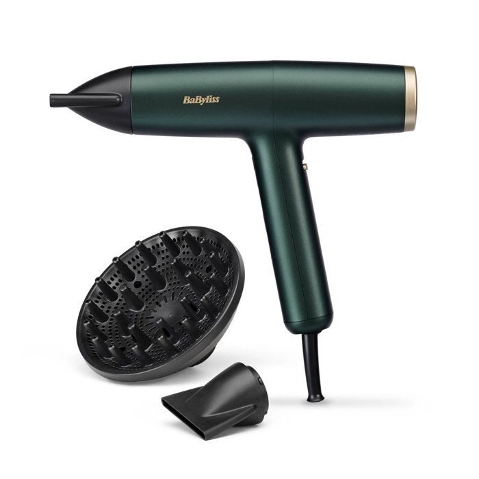 Фен - Babyliss - D6555DE - Air Power Pro ЗЕЛЕНЫЙ - Цифровой мотор - Ионная система - Ультра-тихий