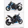 Мотоцикл Kawasaki Z1000 в масштабе 1/12, литая модель автомобиля из сплава металла, с подставкой для демонстрации, коллекции, хобби, украшение для дома, для мальчика