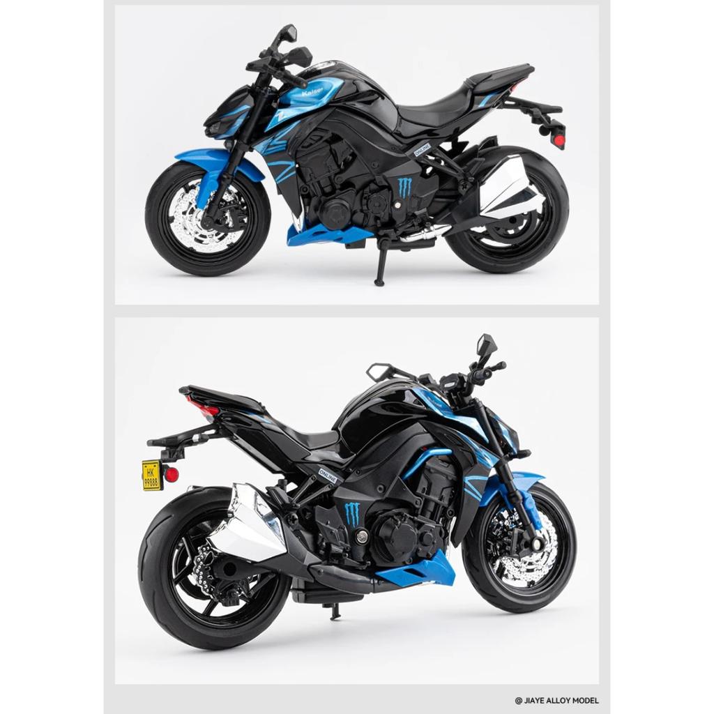 Мотоцикл Kawasaki Z1000 в масштабе 1/12, литая модель автомобиля из сплава металла, с подставкой для демонстрации, коллекции, хобби, украшение для дома, для мальчика