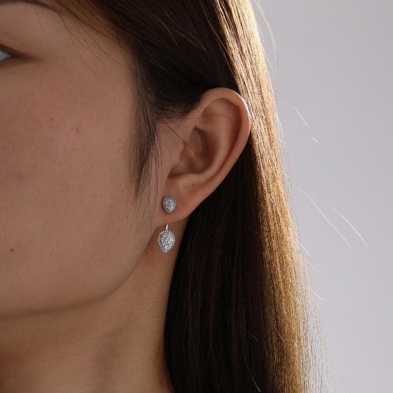 ZAKOL Trendy Classic Water Drop Zircon Women's Earrings Retro French Elegant Charming Bride Wedding Dress Jewelry Accessories