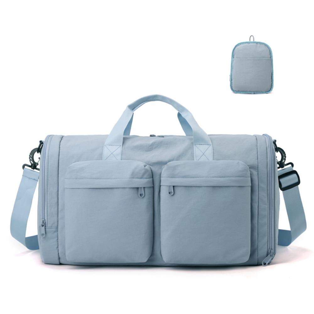 32L Foldable Travel Bag Large Capacity Waterproof Sport Bag Fitness Bag Dry-wet Separation Multiple Compartments Luggage Bag