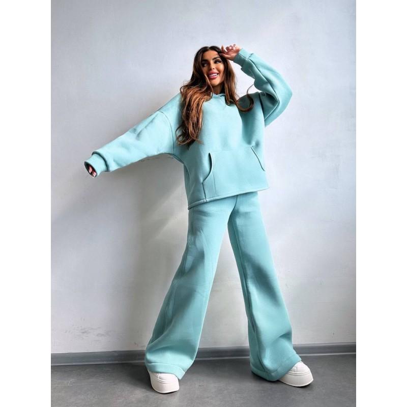 Womens Casual Hooded Long Sleeve Loose Sweatshirt Elastic Waist Pants Set Comfortable Streetwear Outfit
