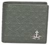Кошелек ТИСНЕНАЯ НАППА ЗЕЛЕНЫЙ [Vivienne Westwood] Двустворчатый [товар]