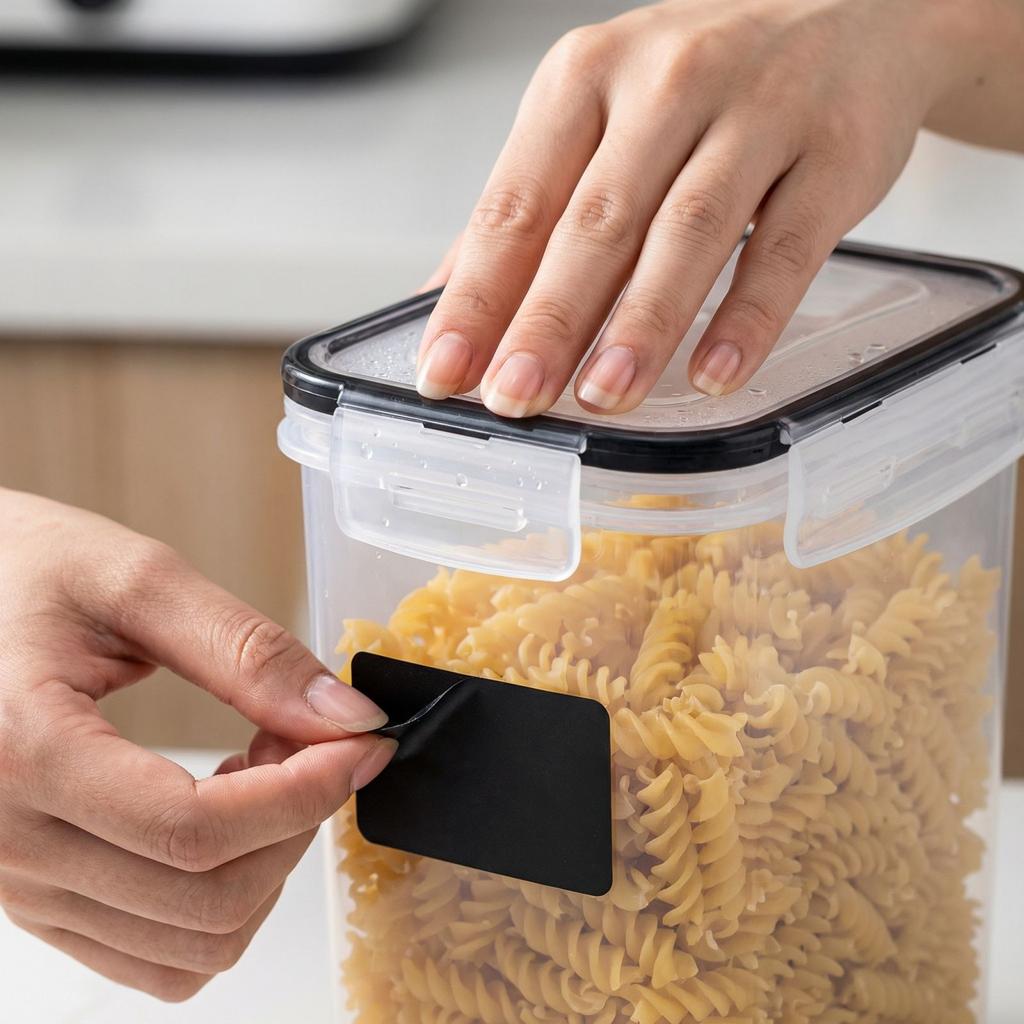 Герметичный контейнер для хранения продуктов из ПП, кухонный органайзер для круп и снеков, 1,4 л