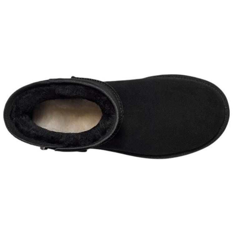 UGG Round Toe Lightweight Snow Boots Unisex Boots Black 1166776-BLK