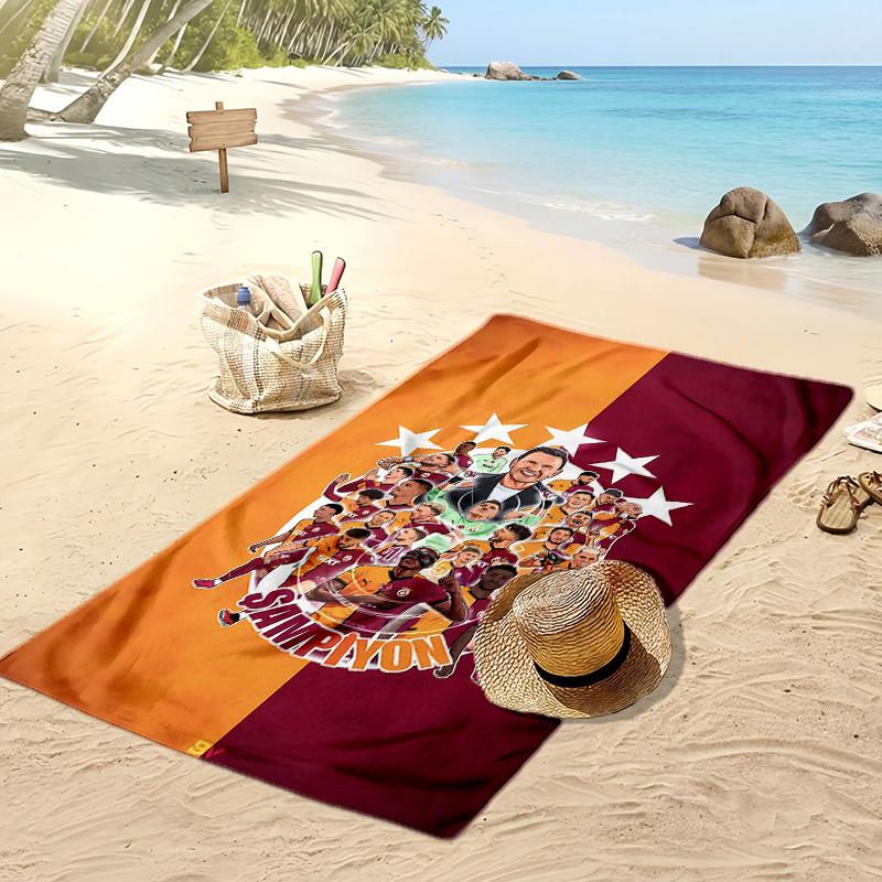 Galatasaray Printed Beach Towel Quick Dry Soft TowelPortable Large Rectangular Beach Blanket for Travel Swimming Pool