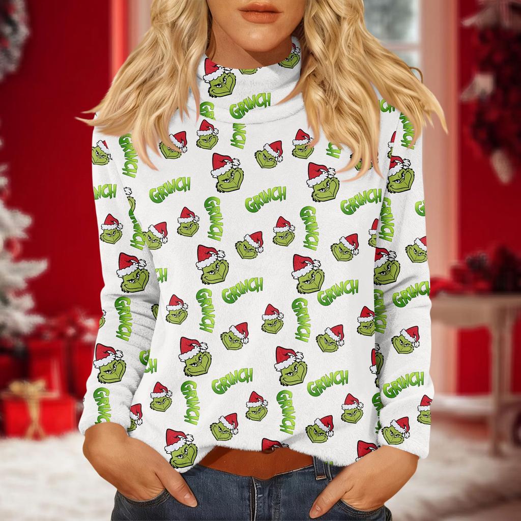 Women's Daily Casual Long Sleeve Mid Collar Top