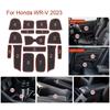 Для Honda WRV 2024 2024 автомобильный резиновый противоскользящий коврик Coaster коврик для дверного проема набор ковриков для автомобильного проема ворот пылезащитные аксессуары для салона автомобиля