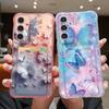 Прозрачный чехол для телефона с рисунком 'Бабочка мечты' для Samsung Galaxy S26 S25 S24 S23 Ultra S22 Plus S25 Edge S24 FE Кошелек с карманом для карт