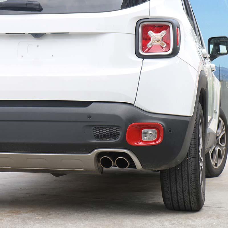 Задние противотуманные фары, корпус фары, ABS, украшение для Jeep Renegade 2016 года, внешние аксессуары, ABS-пластик