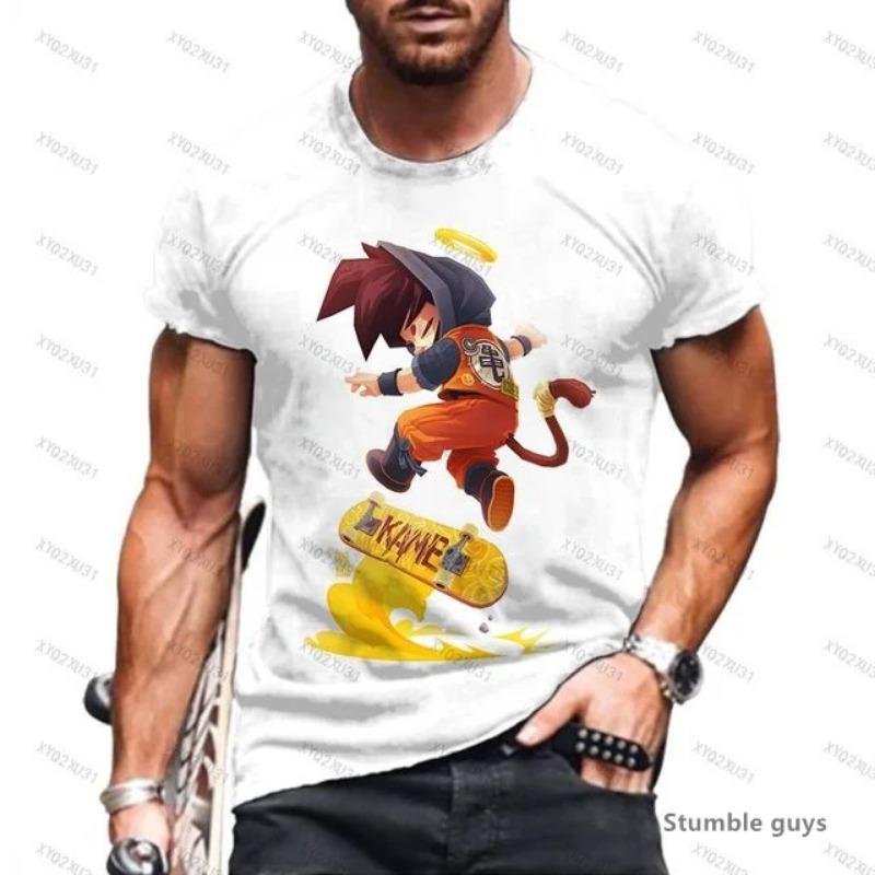 Летние мужские дышащие топы для зала Goku Dragon Ball