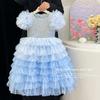 2-10Y Girls Princess Cosplay Aurora Cinderella Mermaid Dress Kids Costume Fancy Clothes Birthday Carnival Party Ball Gown