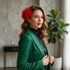 Oversized Flower Floral Corsage Rose Bud Hairpin New Pleated Flower Pin  Chest Decoration