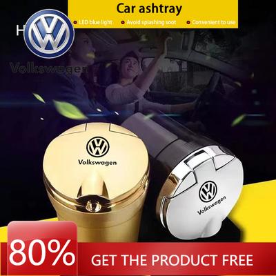 Для VOLKSWAGEN Автомобильная пепельница со светодиодной подсветкой Портативный бездымный подстаканник Для Volkswagen VW Jetta Polo T5 T4 Golf 7 5 Caddy Passat