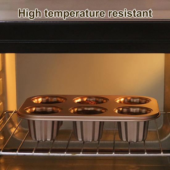 Многоразовая форма для торта, антипригарная, прочная, 6 сеток, Canele, помадка, десертная посуда