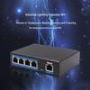 HAILE Industrial 5-Port 100Mbps PoE DIN Rail Ethernet Switch