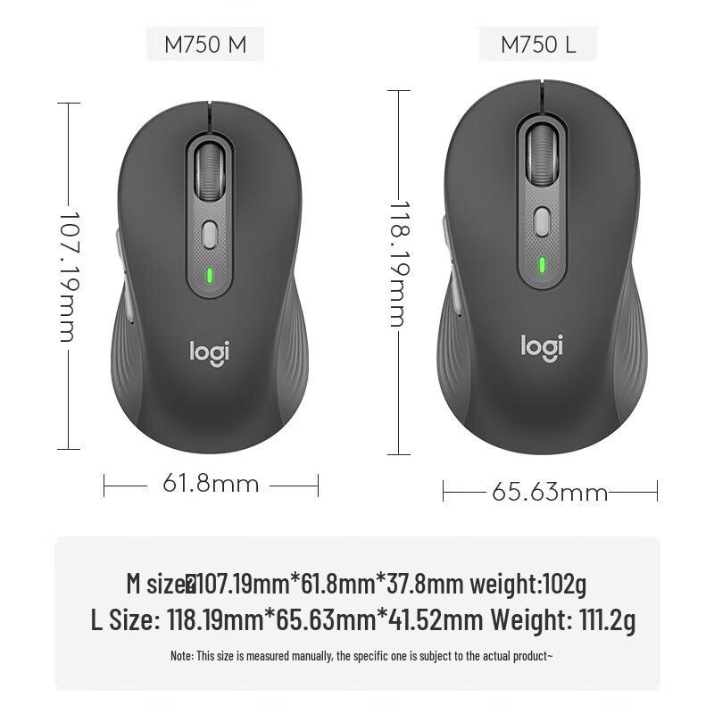 Logitech Беспроводная бесшумная мышь M750L