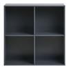 Horne Wall Shelf 69x30x69cm Dark Grey.