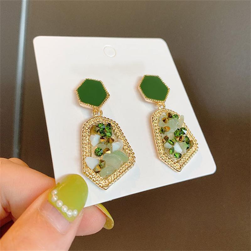 Новые геометрические серьги-подвески для женщин, модные корейские украшения, серьги для повседневной носки для девушек