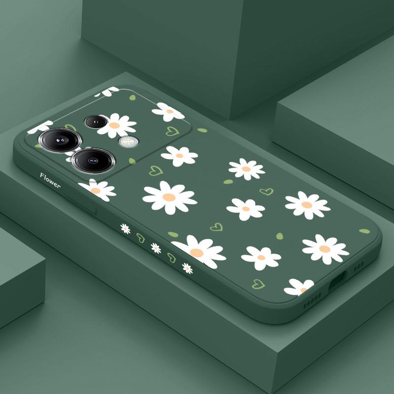 Нежный чехол-ромашка для Xiaomi Poco F8 F7 X7 X6 F6 M6 M5 M5S F5 X5 F4 X4 M4 F3 M3 X3 Pro 4G 5G GT Силиконовый чехол