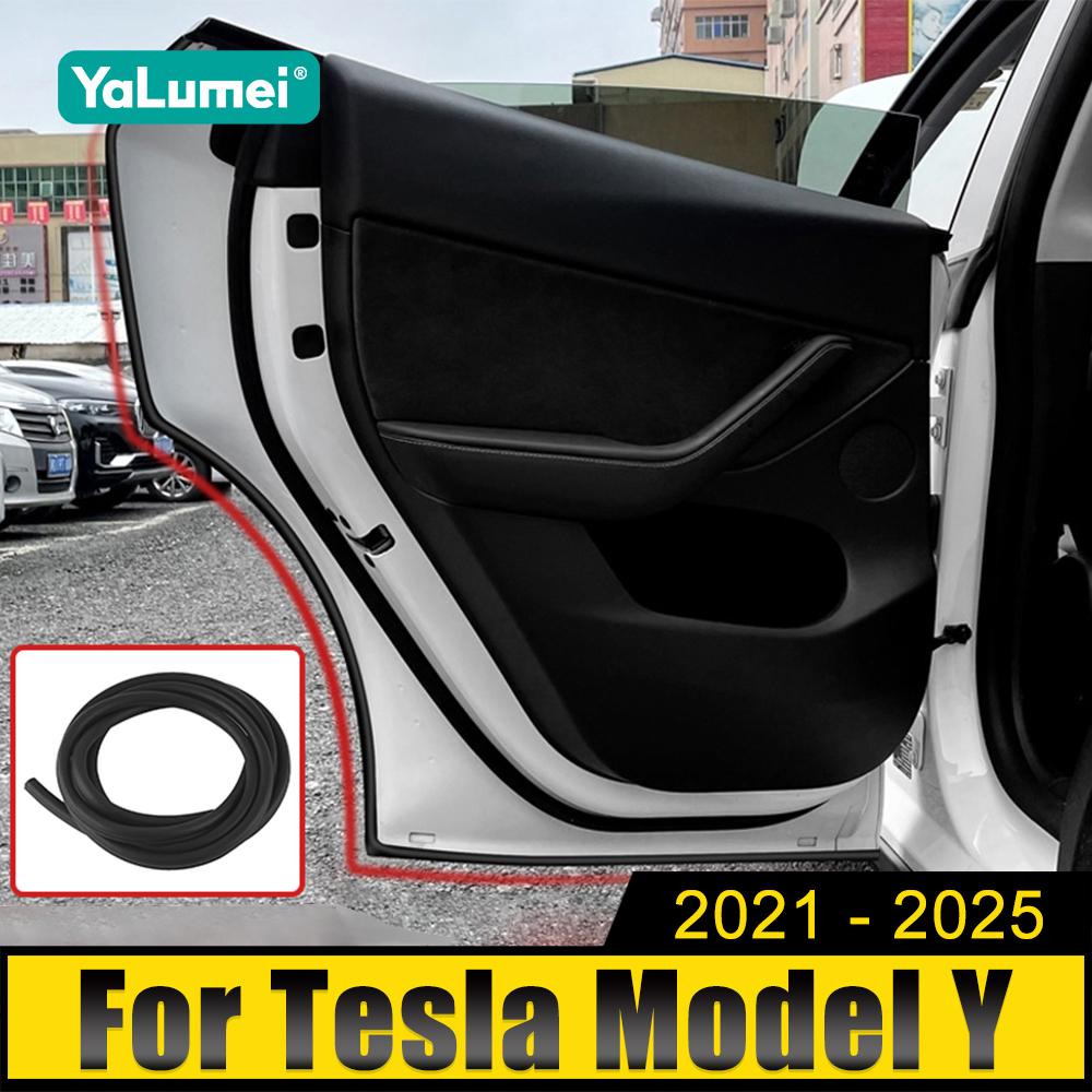 Для Tesla Model Y 2021 2022 2023 2024 2025 Защитная кромка дверного уплотнителя для автомобиля, защитные ленты для автомобильных багажников