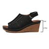 Fashion Ladies Shoes On Sale 2024 High Quality Open Toe Women's Sandals Summer Rome Hollow Solid Outdoor Casual Platform Wedge Sandals