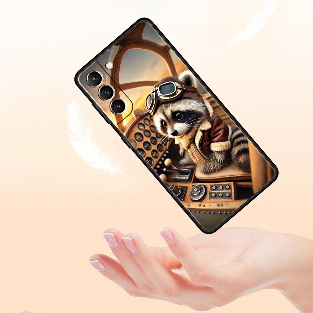 Чехол для телефона с енотом для Samsung Galaxy S26 S25 S24 S23 S22 S20 S21 FE Ultra S25 Edge Plus 5G Мягкий ТПУ Чехол Fundas Capa Coque Сумка