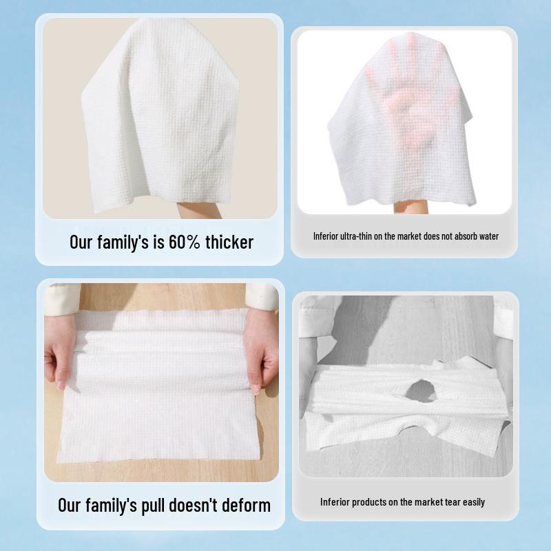 Thickened Travel-Size Disposable Cotton Towel: Portable Bath, Face & Hotel Essential.