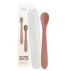 Fergie Infant Safe Silicone Baby Food Spoon No. 2 + Case Set, 1 Set, Dry Rose, Korean Popular Tableware