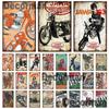 [ DecorMan]  JAWA BSA Motor Metal Signs Posters Vintage Painting Custom Club Decor LTA-1704 Vintage Decor