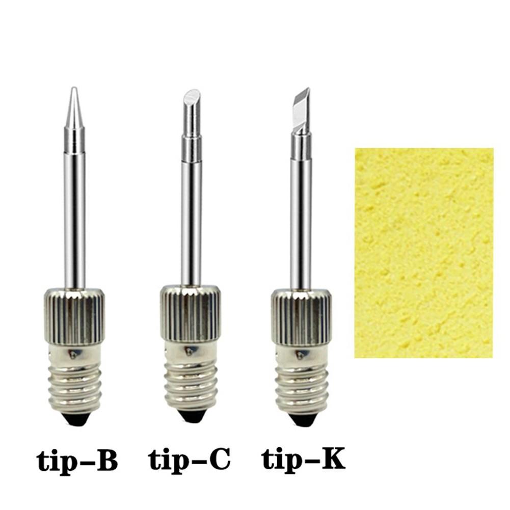 Brand New Soldering Iron Tip Set Welding Tools 2pcs Set Portable Silver