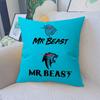 Игровой блогер MrBeast Наволочки Мультяшные Декоративные для Дивана Дома Двусторонние Короткий Плюш Милые Наволочки