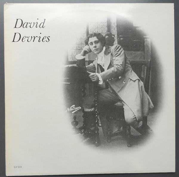 Виниловая пластинка DAVID DEVRIS David Devries GV533 Rubini Records 1980 Великобритания Классика Б/у
