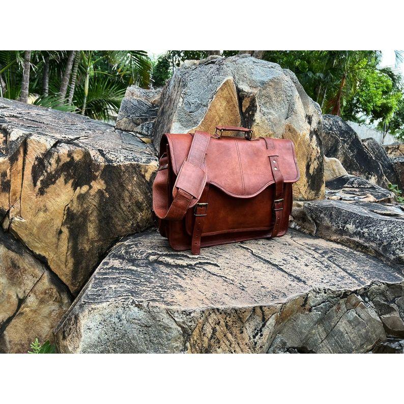 18-дюймовая большая ретро цельнозерновая кожаная сумка-мессенджер для ноутбука из натуральной охотничьей кожи, офисный портфель, сумка для колледжа, портфель для подарка на женский день