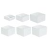 3Pcs Acrylic Boxes for Food Display for Buffet Table Food Risers Storage Boxes for Catering Cake Collection Toys Figures Jewelry