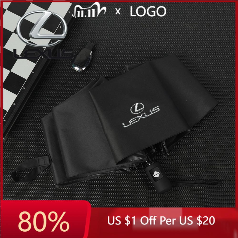 ZAG1 2026 Hot Interior Stickers Car 12-bone Large Foldable Business UV Parasol Umbrella Auto Accessories For Lexus LS LC IS350 ES300h