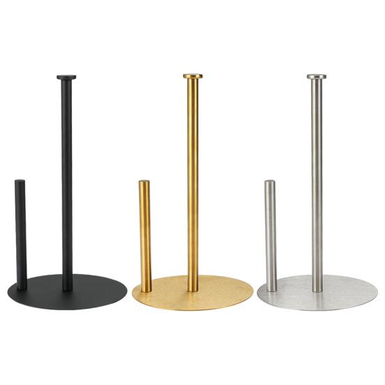 Vertical Tissue Holder Paper Towel Stand with Anti-Slip Weighted Base Kitchen Countertop Freestanding Paper Towel Rack