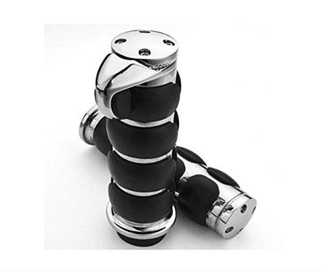 TASWK 1 Мотоциклетные Алюминиевые Хромированные Ручки Руля Торцевые Ручки для Harley Davidson Honda Yamaha Kawasaki дюйм/25 мм