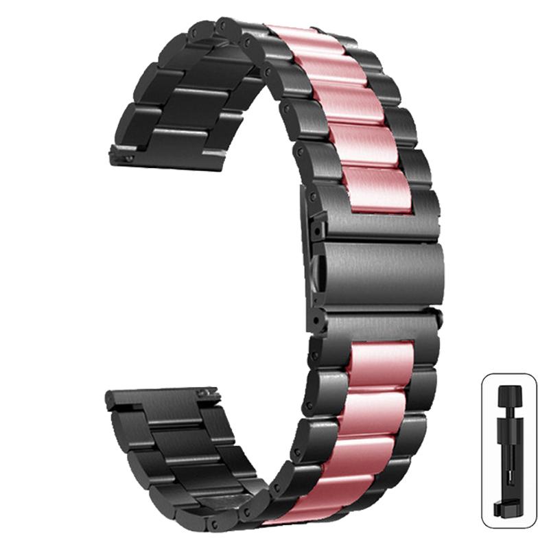 Ремешок для часов 22 мм 20 мм металлический ремешок для Samsung Galaxy Watch 6 5 4 40 мм 44 мм 6Classic 43 47 мм 5Pro 45 м ремешок из нержавеющей стали для Amazfit Correa