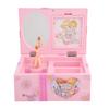 Детская игрушка мультфильм розовый футляр для хранения ювелирных изделий пластиковая танцующая принцесса музыкальная шкатулка