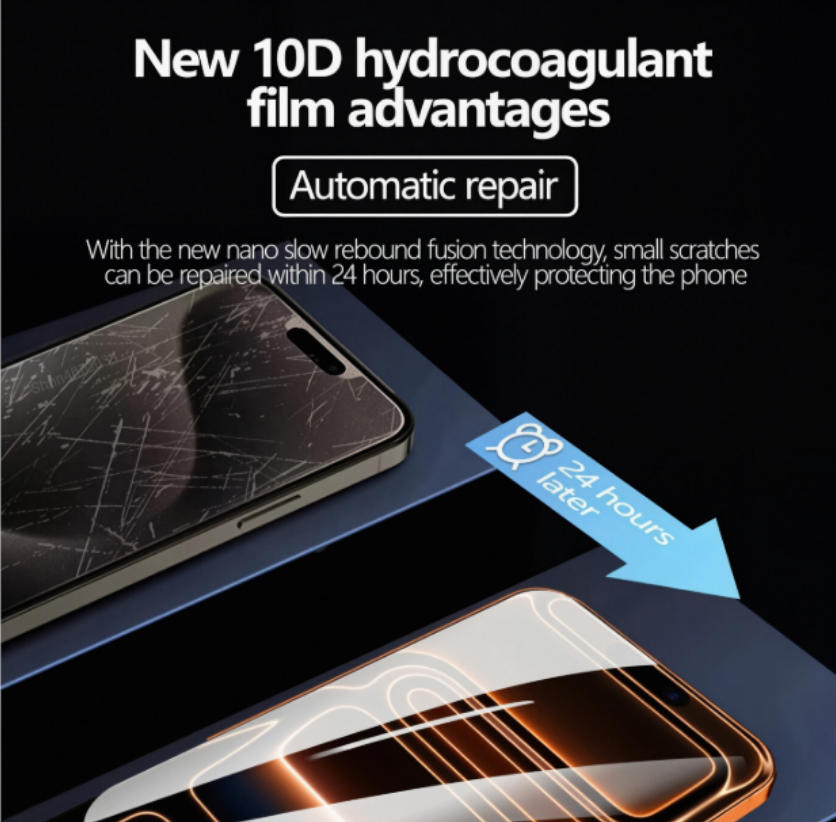 5Pcs Hydrogel Film for iPhone 16 14 13 12 11 15 Pro Max Mini 7 8 14 15 16 Plus Screen Protector for iPhone X 17 XS Max Not Glass