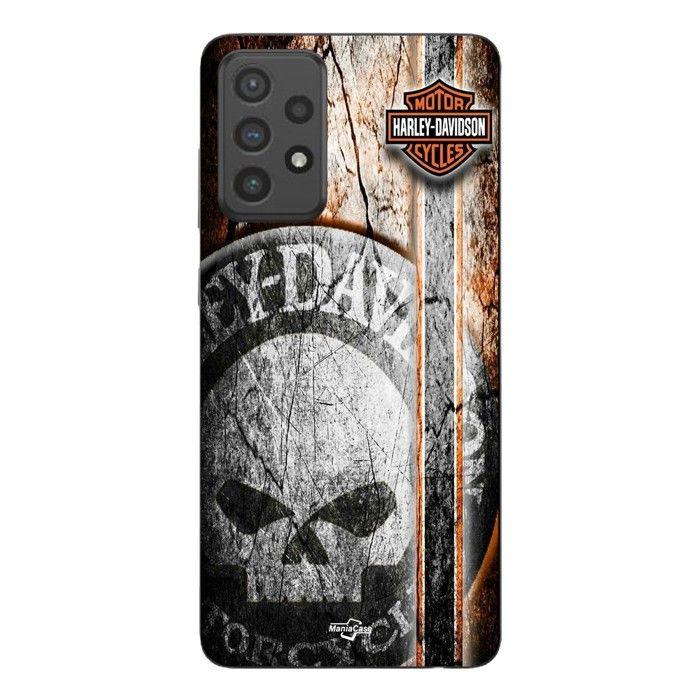 Coque de téléphone - MANIACASE - Samsung Galaxy A53 - Tête de mort vintage - Silicone TPU - Souple