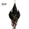 Bat Shape Hanging Planter Plant Pot, Creative Gothic Planter, Halloween Dark Aesthetic Home Decor Decorative Container for Trailing Vines, Indoor