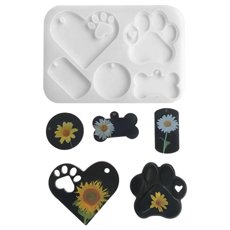 Claw Heart Bone Silicone Mold Epoxy Resin Mold Jewelry Pendant Tools Plaster Crafts Making Supplies -stick