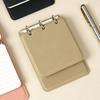 3-Ring Binder Pocket Journal Refillable Memo Pad Mini Notepad  Students